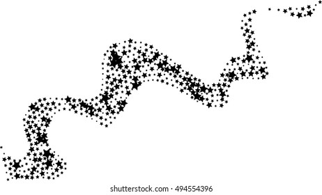 abstract star trail on white, Design Element