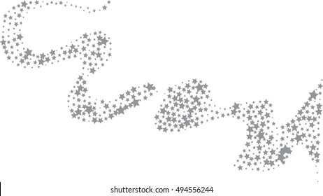 abstract star trail on white, design element
