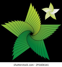 Abstract star vector illustration.