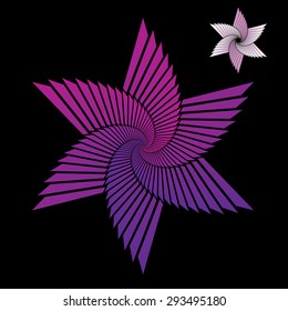 Abstract star vector illustration.