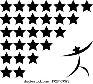 Resumen del fondo de pantalla de Star para los amantes de las estrellas y el color negro.
