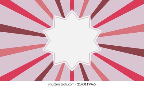 Abstract starburst background. Space for text. Vector illustration.