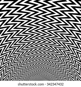 Abstract starburst background with zigzag, wavy lines