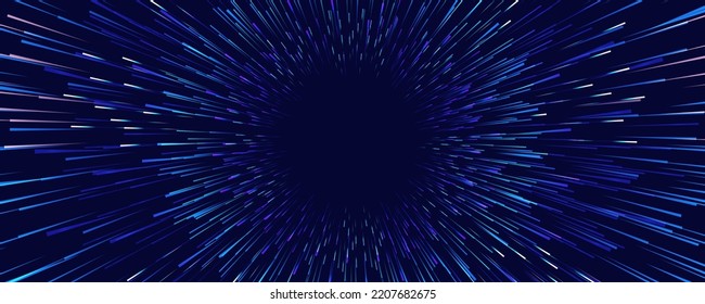 Abstract Starburst dynamic motion lines circular geometric background.