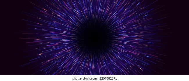 Abstract Starburst dynamic motion lines circular geometric background.