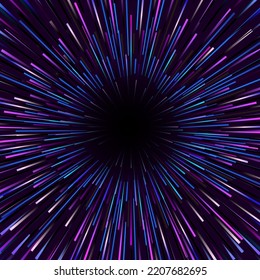 Abstract Starburst dynamic motion lines circular geometric background.