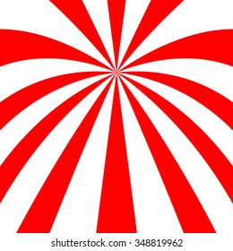 Abstract starburst red background. Cool background for holiday. Radial motion lines in perspective. Abstract background in vector