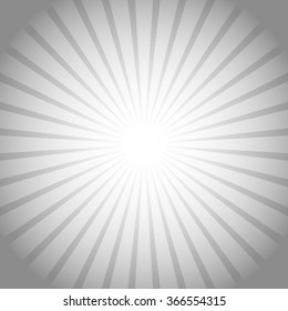 Abstract starburst, sunburst background. Radiating, converging lines, rays. Vector.