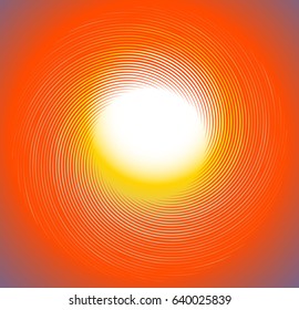 Abstract starburst, sunburst design element. Illustration with sun-like shape. Radial, radiating lines