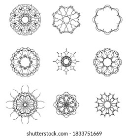 Abstract starburst or sunburst. firework explosion vector set.
