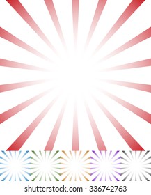 Abstract starburst, sunburst vector.