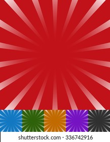 Abstract starburst, sunburst vector.