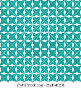 Abstract stardust pattern background. Colorful geometrical pattern. Modern graphic design. White flower shape on aqua color background.