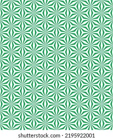Abstract stardust pattern background. Colorful geometrical pattern. Modern graphic design. Green flower shape on white color background.