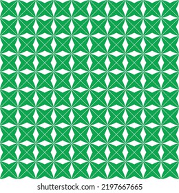 Abstract stardust pattern background. Colorful geometrical pattern. Modern graphic design. White flower shape on green color background.