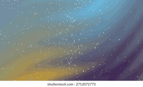 Abstract starry night sky background with particles and flowing light streaks animation, Abstracts Twirls Particles, Stock royalty image.