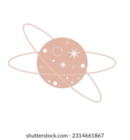 Abstract Starry Star Celestial Baby Party Symbol Element Icon Template 
