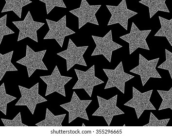 Abstract starry vector seamless pattern