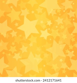 Abstract stars background. Golden stars pattern. Seamless stars background.