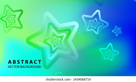 abstract stars background with gradient color - vector illustration