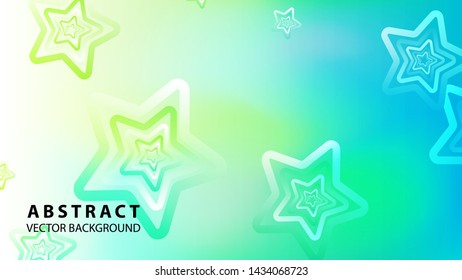 abstract stars background with gradient color - vector illustration