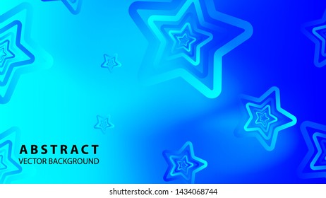 abstract stars background with gradient color - vector illustration