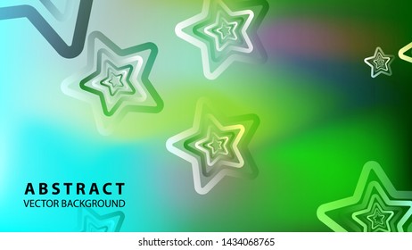abstract stars background with gradient color - vector illustration