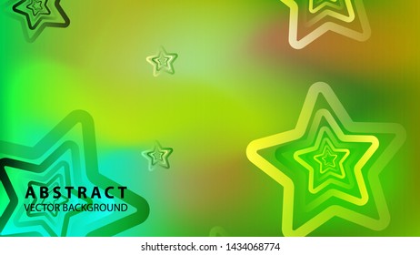 abstract stars background with gradient color - vector illustration