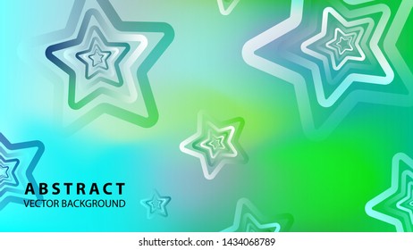 abstract stars background with gradient color - vector illustration