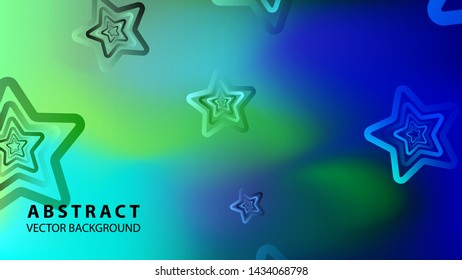 abstract stars background with gradient color - vector illustration