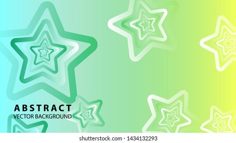 abstract stars background with gradient color - vector illustration