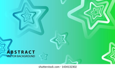 abstract stars background with gradient color - vector illustration