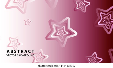 abstract stars background with gradient color - vector illustration