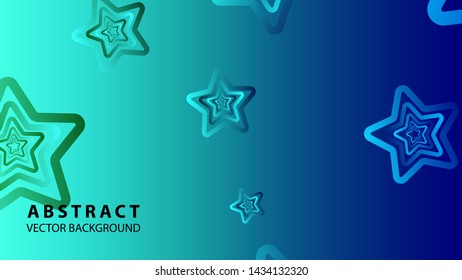 abstract stars background with gradient color - vector illustration