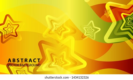 abstract stars background with gradient color - vector illustration