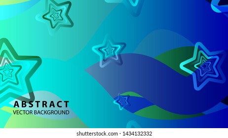 abstract stars background with gradient color - vector illustration