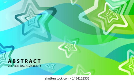 abstract stars background with gradient color - vector illustration