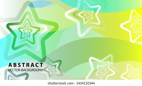 abstract stars background with gradient color - vector illustration