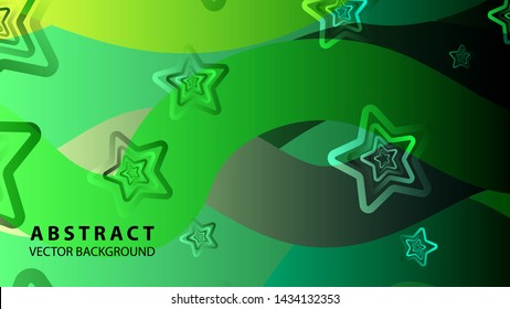 abstract stars background with gradient color - vector illustration