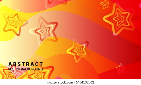 abstract stars background with gradient color - vector illustration