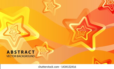 abstract stars background with gradient color - vector illustration