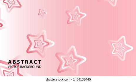 abstract stars background with gradient color - vector illustration