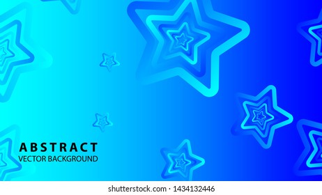 abstract stars background with gradient color - vector illustration