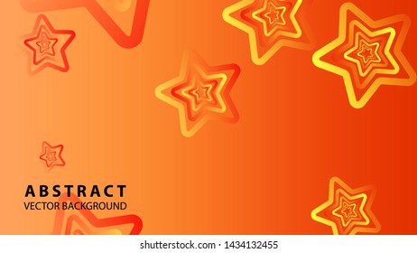 abstract stars background with gradient color - vector illustration