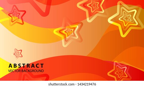 abstract stars background with gradient color - vector illustration