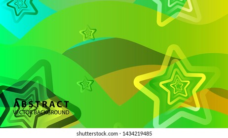 abstract stars background with gradient color - vector illustration