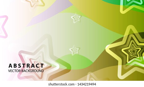 abstract stars background with gradient color - vector illustration