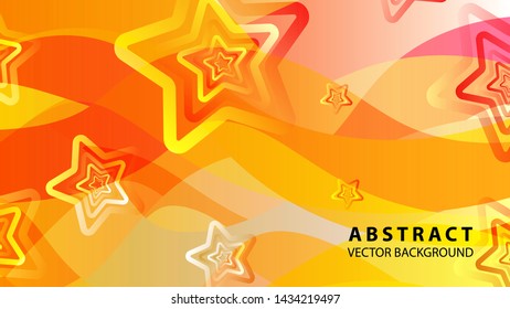 abstract stars background with gradient color - vector illustration
