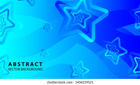 abstract stars background with gradient color - vector illustration
