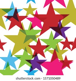 abstract stars background seamless pattern vector